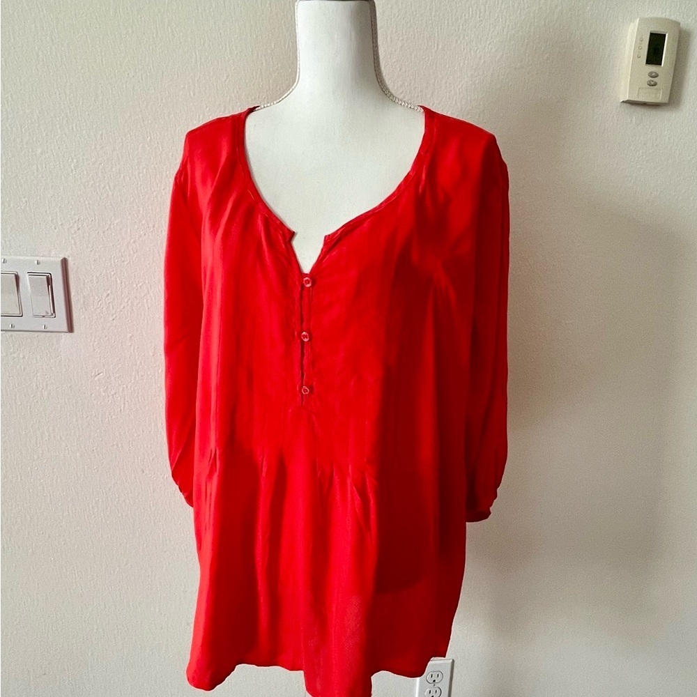 Old Navy Vibrant Red Blouse